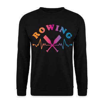 Rowing Wassersport - Unisex Pullover - Schwarz - Vorne - Alina (178cm) & Michal (187cm)