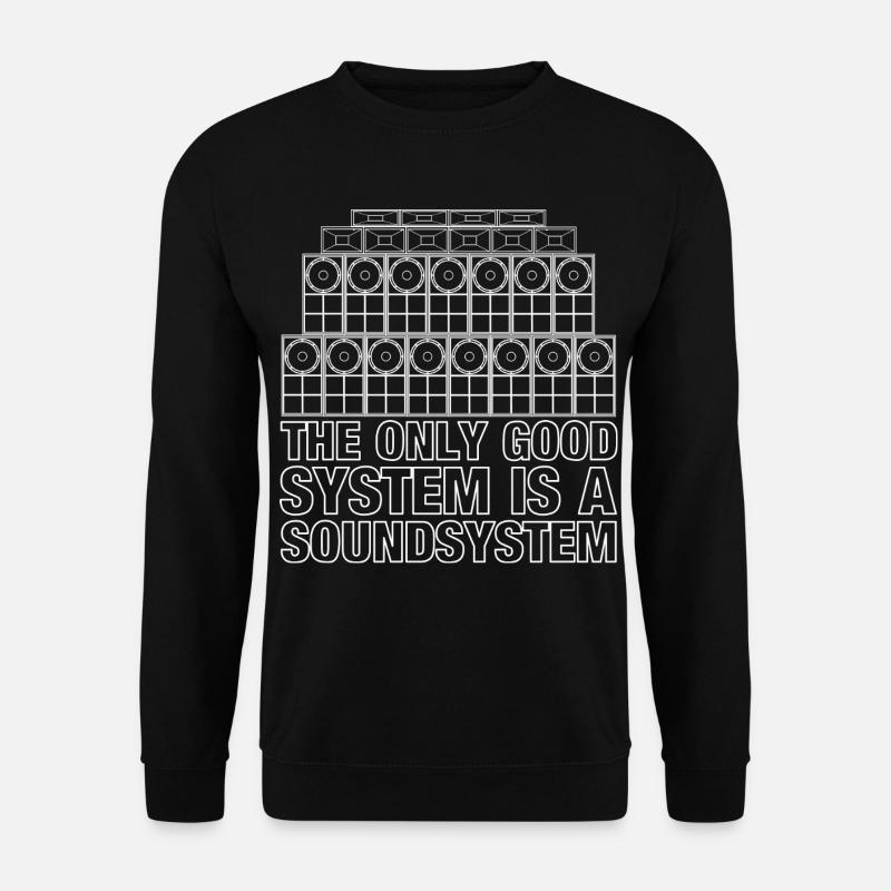 Soundsystem Reggae Bass Jungle - Unisex Pullover - Schwarz
