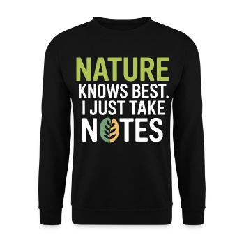 Certified Clinical Biological Systems Observer  - Unisex Sweatshirt - black - Front - Alina (178cm) & Michal (187cm)