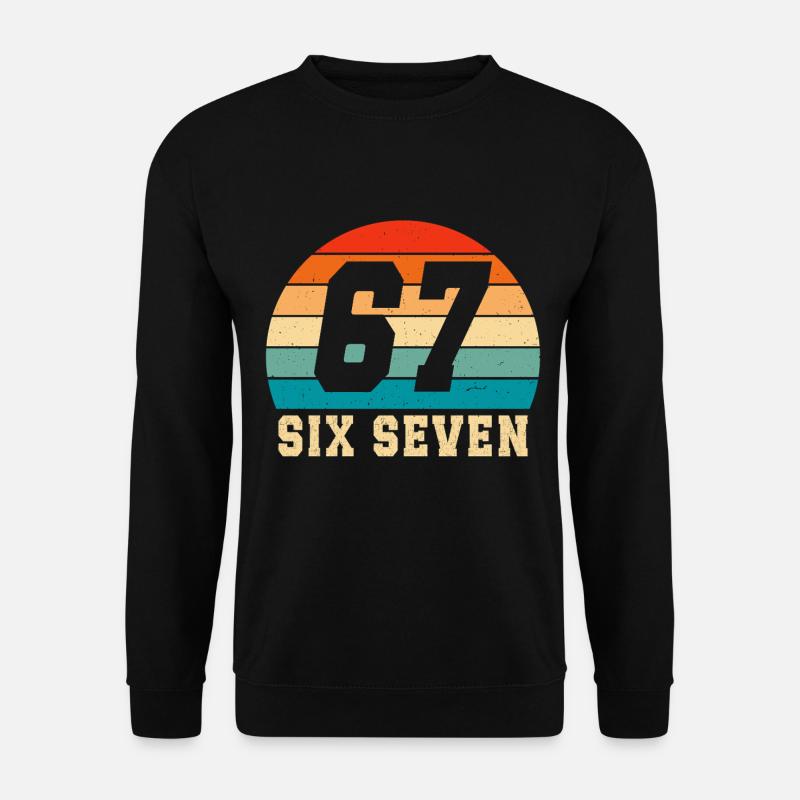 67 Six Seven Brainrot  - Unisex Pullover - Schwarz