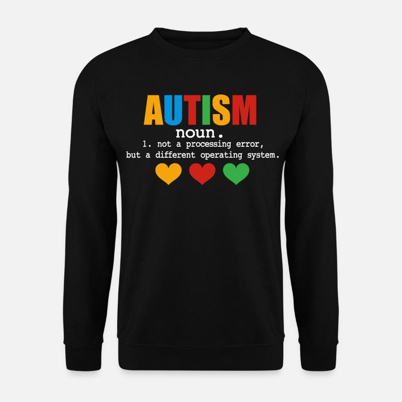 Autism Definition - Unisex Sweatshirt - black