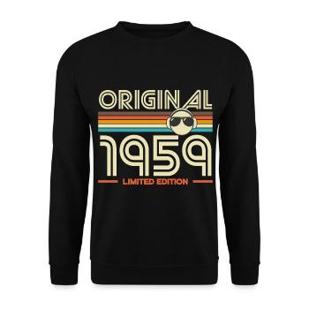 Original 1959 Edition limitée - Sweat-shirt Unisexe - noir - Devant - Alina (178cm) & Michal (187cm)