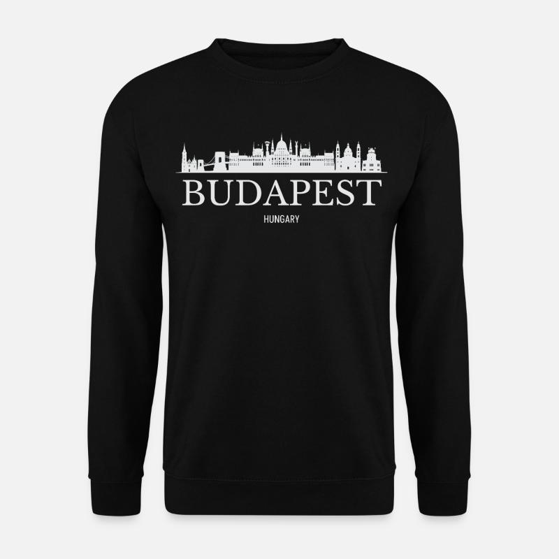 Skyline de Budapest, Budapest Hongrie - Sweat-shirt Unisexe - noir