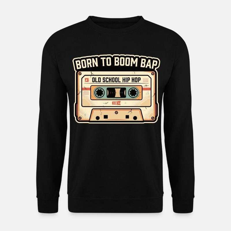 Old School Hip Hop Cassette Retro Design - Unisex Sweatshirt - black