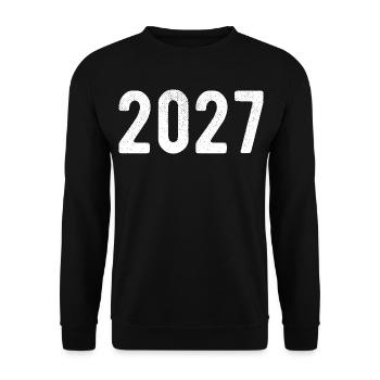 2027 - Unisex Sweatshirt - black - Front - Alina (178cm) & Michal (187cm)