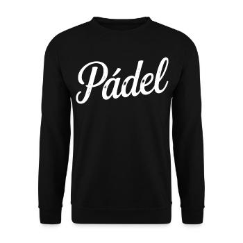 Fun Padel I Can't I Have Padel Padelist - Unisex Sweatshirt - black - Front - Alina (178cm) & Michal (187cm)