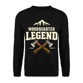 Waldviertel Legende Österreich Stolz - Unisex Pullover - Schwarz - Vorne - Alina (178cm) & Michal (187cm)