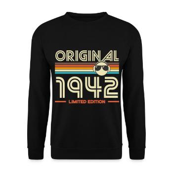 Original 1942 Retro Edition - Sweat-shirt Unisexe - noir - Devant - Alina (178cm) & Michal (187cm)