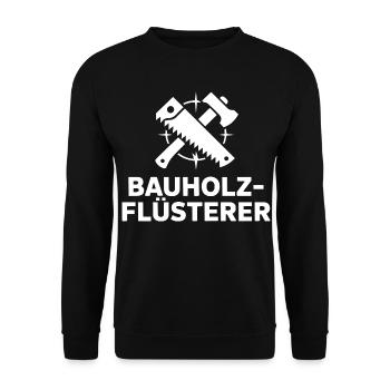 Zimmermann Zimmerer - Unisex Pullover - Schwarz - Vorne - Alina (178cm) & Michal (187cm)