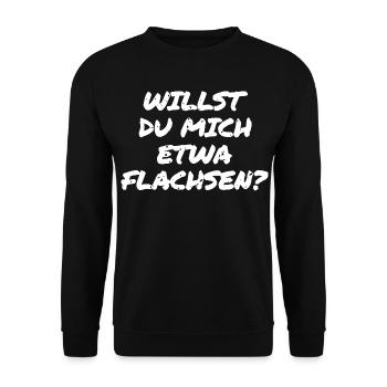 Lustiger Spruch Hamburg - Unisex Pullover - Schwarz - Vorne - Alina (178cm) & Michal (187cm)