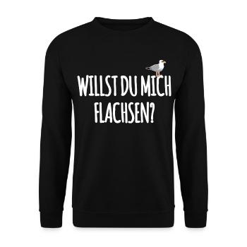 Hamburger Spruch - Unisex Pullover - Schwarz - Vorne - Alina (178cm) & Michal (187cm)