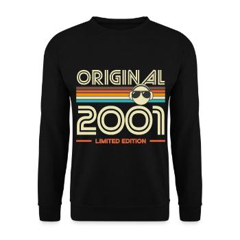 Original 2001 Edition Retro - Sweat-shirt Unisexe - noir - Devant - Alina (178cm) & Michal (187cm)