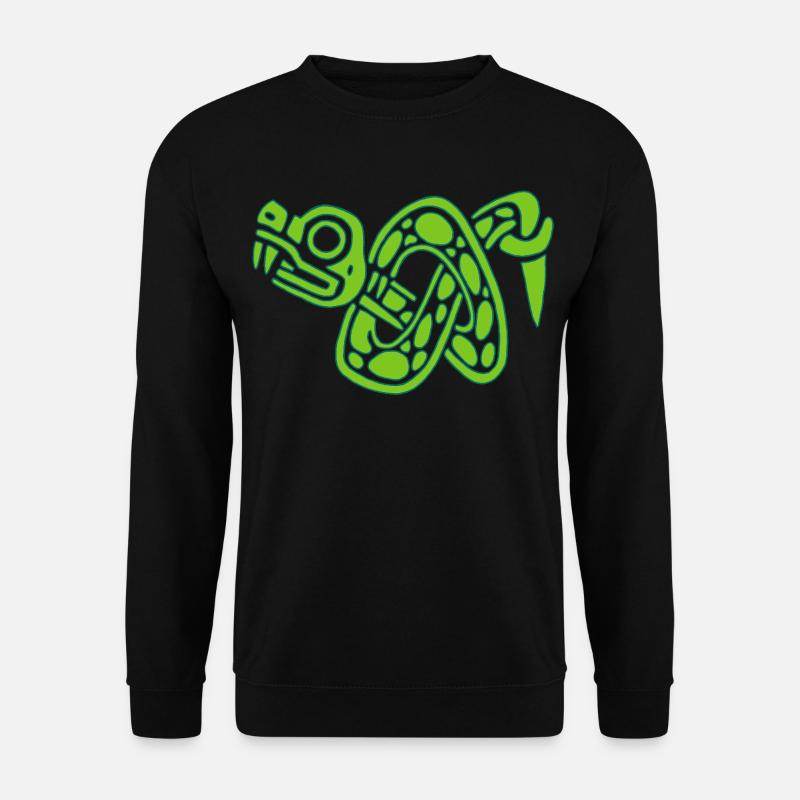 Grüner Schlangenknoten - Unisex Pullover - Schwarz