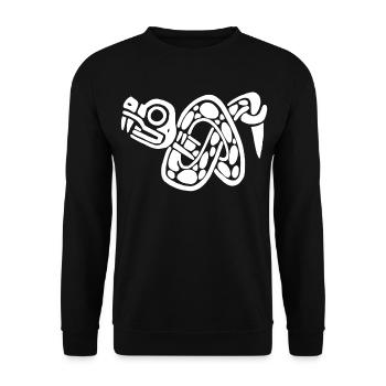 Noeud de serpent blanc - Sweat-shirt Unisexe - noir - Devant - Alina (178cm) & Michal (187cm)
