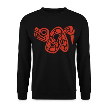 Noeud de serpent rouge - Sweat-shirt Unisexe - noir - Devant - Alina (178cm) & Michal (187cm)