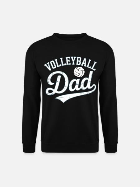 Papa Volleyball T-Shirt Geschenkidee - Unisex Pullover - Schwarz