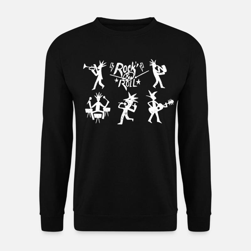 Rock'n'Roll-Band - Unisex Pullover - Schwarz