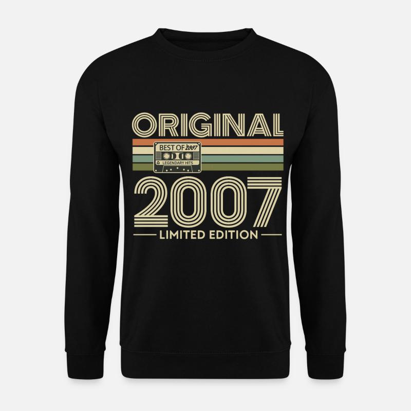 Original 2007 Limited Edition Retro - Unisex Pullover - Schwarz