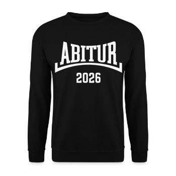 Abitur 2026 (Abiturient / Abi 26 / Konkav / W) - Unisex Pullover - Schwarz - Vorne - Alina (178cm) & Michal (187cm)