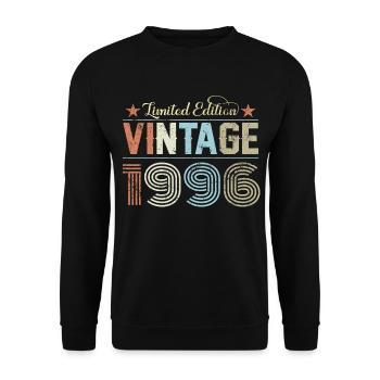 30e anniversaire du millésime 1996 - Sweat-shirt Unisexe - noir - Devant - Alina (178cm) & Michal (187cm)