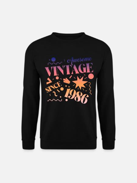 Millésime 1986 - Sweat-shirt Unisexe - noir
