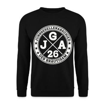 Bachelor Party The Groom Bachelor Party 2026 - Unisex Sweatshirt - black - Front - Alina (178cm) & Michal (187cm)