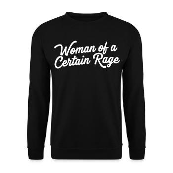 Femme d’une certaine rage Déclaration de design - Sweat-shirt Unisexe - noir - Devant - Alina (178cm) & Michal (187cm)
