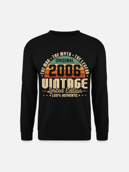 2006 Original Vintage Geburtstag Geschenk - Unisex Pullover - Schwarz