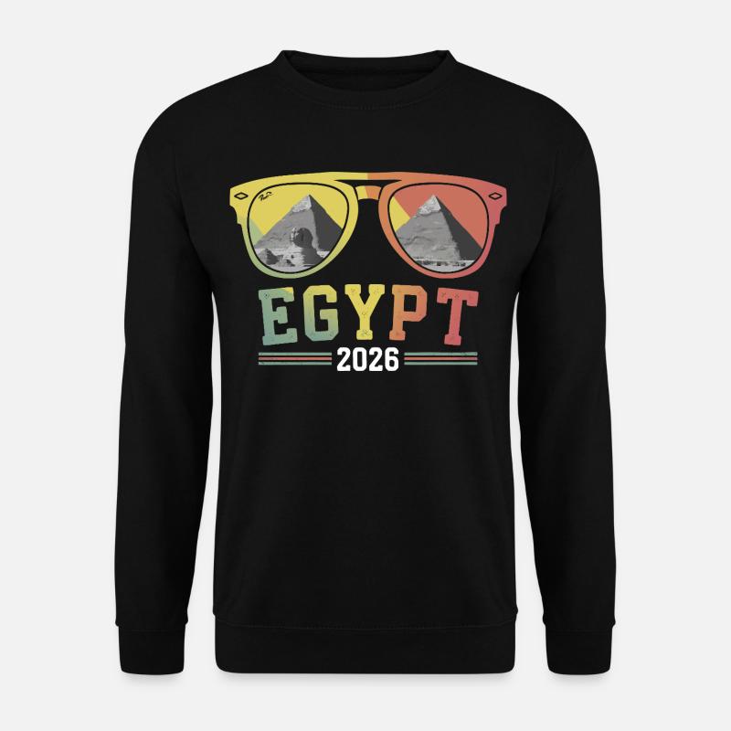 Vacances en Égypte 2026 Pyramides - Sweat-shirt Unisexe - noir