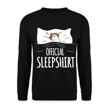 Chemise de nuit poule - Sweat-shirt Unisexe - noir - Devant - Alina (178cm) & Michal (187cm)