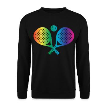 Padel Sport - Unisex Sweatshirt - black - Front - Alina (178cm) & Michal (187cm)