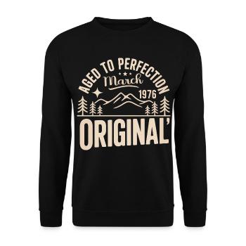 mars 1976 – Légende des sommets et montagnes - Sweat-shirt Unisexe - noir - Devant - Alina (178cm) & Michal (187cm)