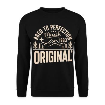 March 1983 – Legend of the Peaks and Mountains - Unisex Sweatshirt - black - Front - Alina (178cm) & Michal (187cm)
