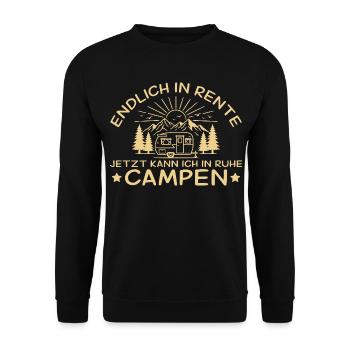 Retraite de la caravane de camping à la retraite - Sweat-shirt Unisexe - noir - Devant - Alina (178cm) & Michal (187cm)