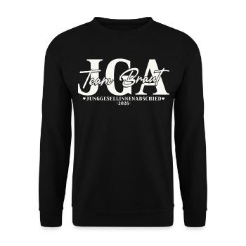 Junggesellinnenabschied 2026 Team Braut JGA Damen - Unisex Pullover - Schwarz - Vorne - Alina (178cm) & Michal (187cm)
