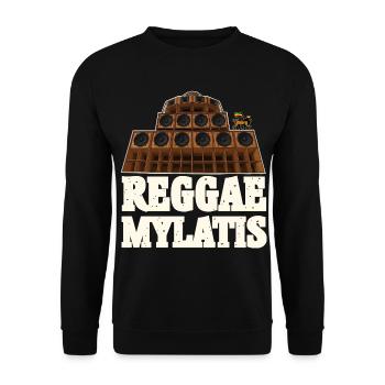 Reggae Mylatis - Unisex Sweatshirt - black - Front - Alina (178cm) & Michal (187cm)