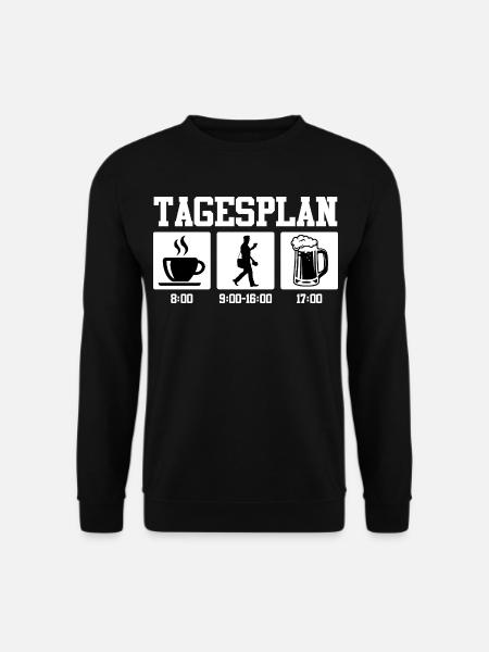 Postman DAILY SCHEDULE Parcel Deliverer Funny - Unisex Sweatshirt - black