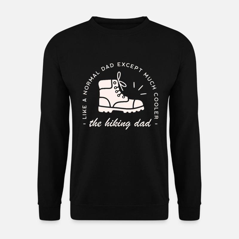 Wanderer-Vater, lustiger Wandervater, - Unisex Pullover - Schwarz