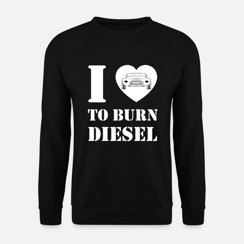 Ich liebe Dieselverbrennung - Unisex Pullover - Schwarz