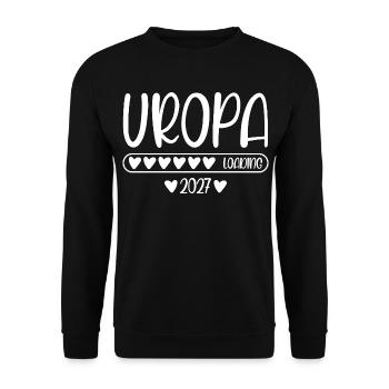 Great-grandpa 2027 loading - Unisex Sweatshirt - black - Front - Alina (178cm) & Michal (187cm)