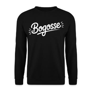 Bogosse - Sweat-shirt Unisexe - noir - Devant - Alina (178cm) & Michal (187cm)