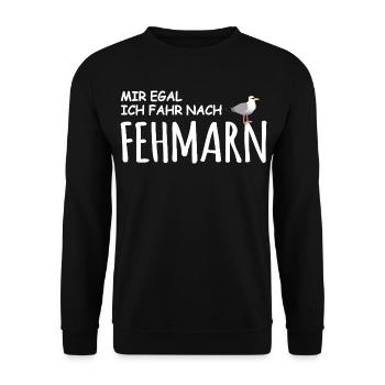 Fehmarn Love - Sweat-shirt Unisexe - noir - Devant - Alina (178cm) & Michal (187cm)