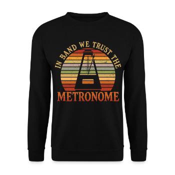 Marching band brass band - Unisex Sweatshirt - black - Front - Alina (178cm) & Michal (187cm)