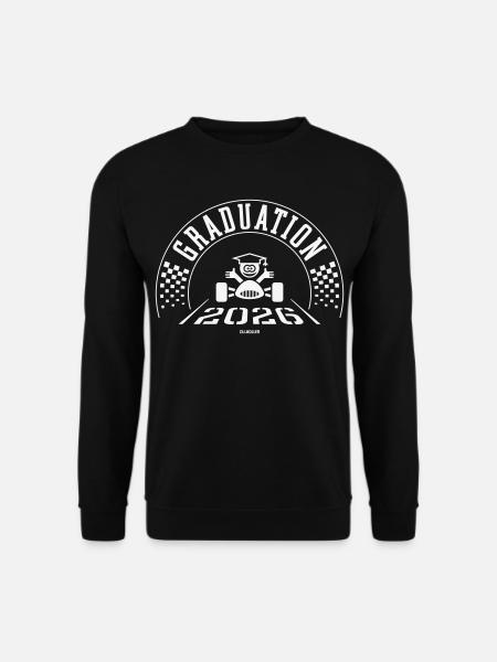Abschluss 2026 – Schule ist vorbei – Ziellinie – W - Unisex Pullover - Schwarz