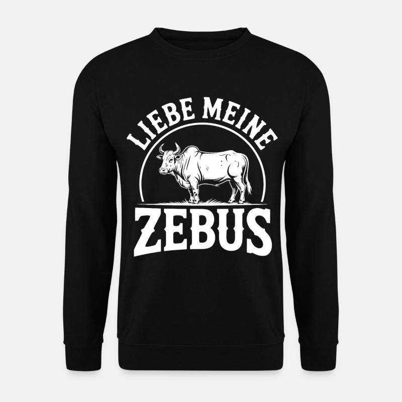 J’adore mon logo Zebus - Sweat-shirt Unisexe - noir
