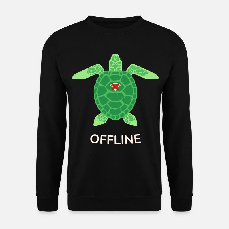 Offline-Modus Turtle - Unisex Pullover - Schwarz