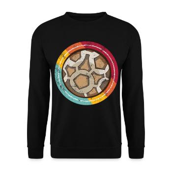 Handball vintage - Sweat-shirt Unisexe - noir - Devant - Alina (178cm) & Michal (187cm)