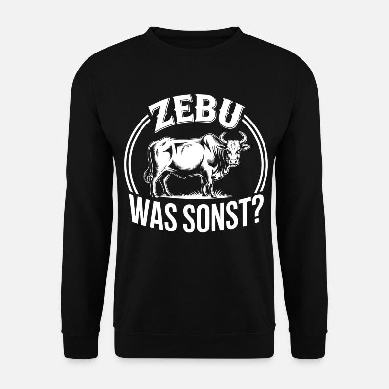 Zebu Vad mer? Grafik - Unisextröja - svart