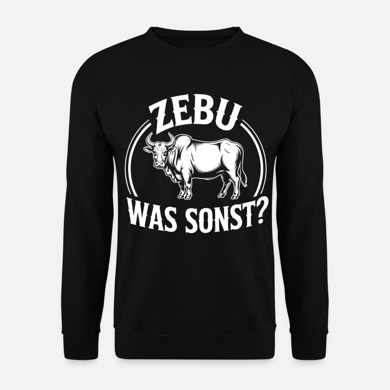 Zebu What Else Retro Logo - Unisex Sweatshirt - black