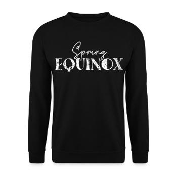 Équinoxe de printemps Équinoxe de mars Équinoxe Joyeux Pas Ostara - Sweat-shirt Unisexe - noir - Devant - Alina (178cm) & Michal (187cm)